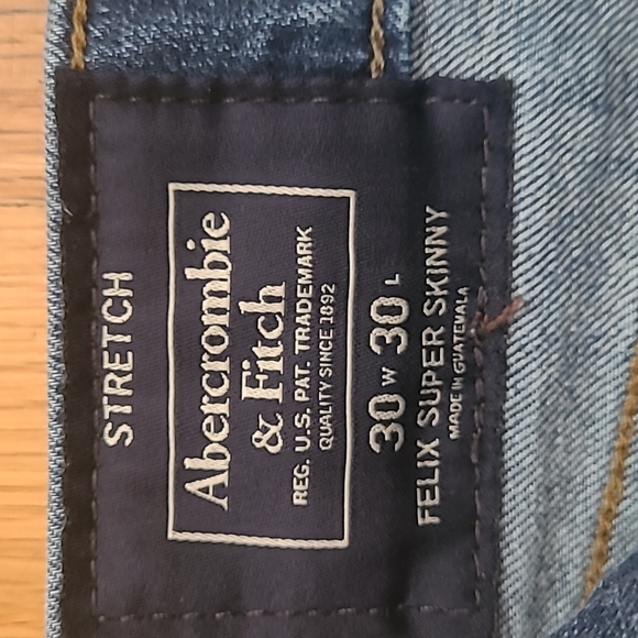 Men Abercrombie Skinny Jeans Size 30/30 - Picture 6 of 6